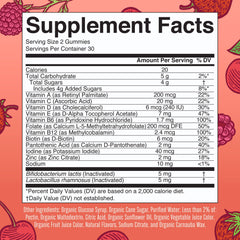 MARYRUTH'S Kids multivitamin gummies cherry bottle provides immune supporting vitamins in a kid friendly chew