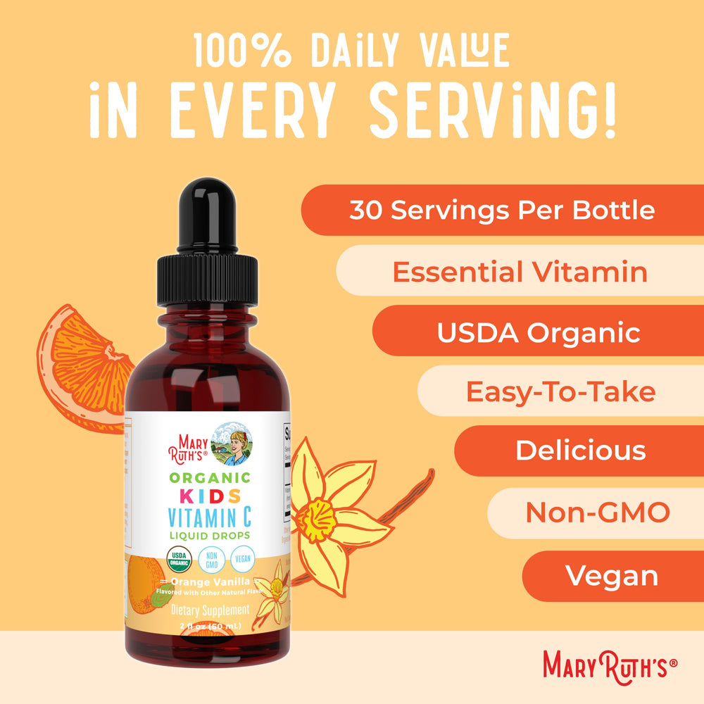 MARYRUTH'S 30 servings per bottle shown on the label graphic.