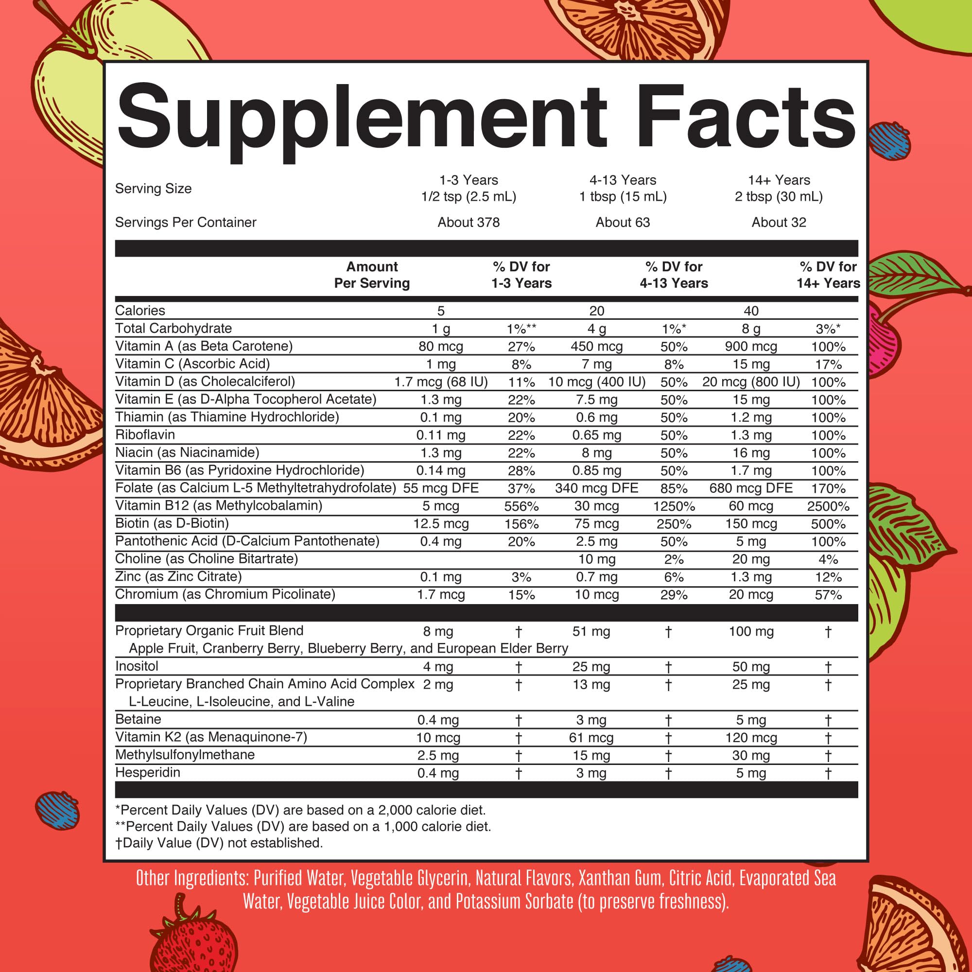 MaryRuth's Strawberry flavor liquid multivitamin convenient for on-the-go