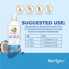MaryRuth's Coconut flavor bottle on nightstand invites a gentle sugar-free routine.