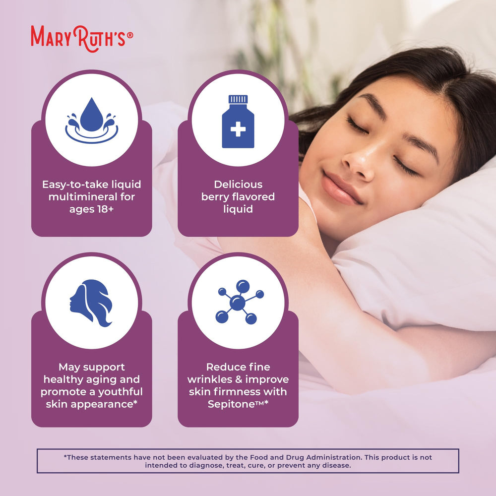 MaryRuth's GMP facility label communicates strict manufacturing standards.