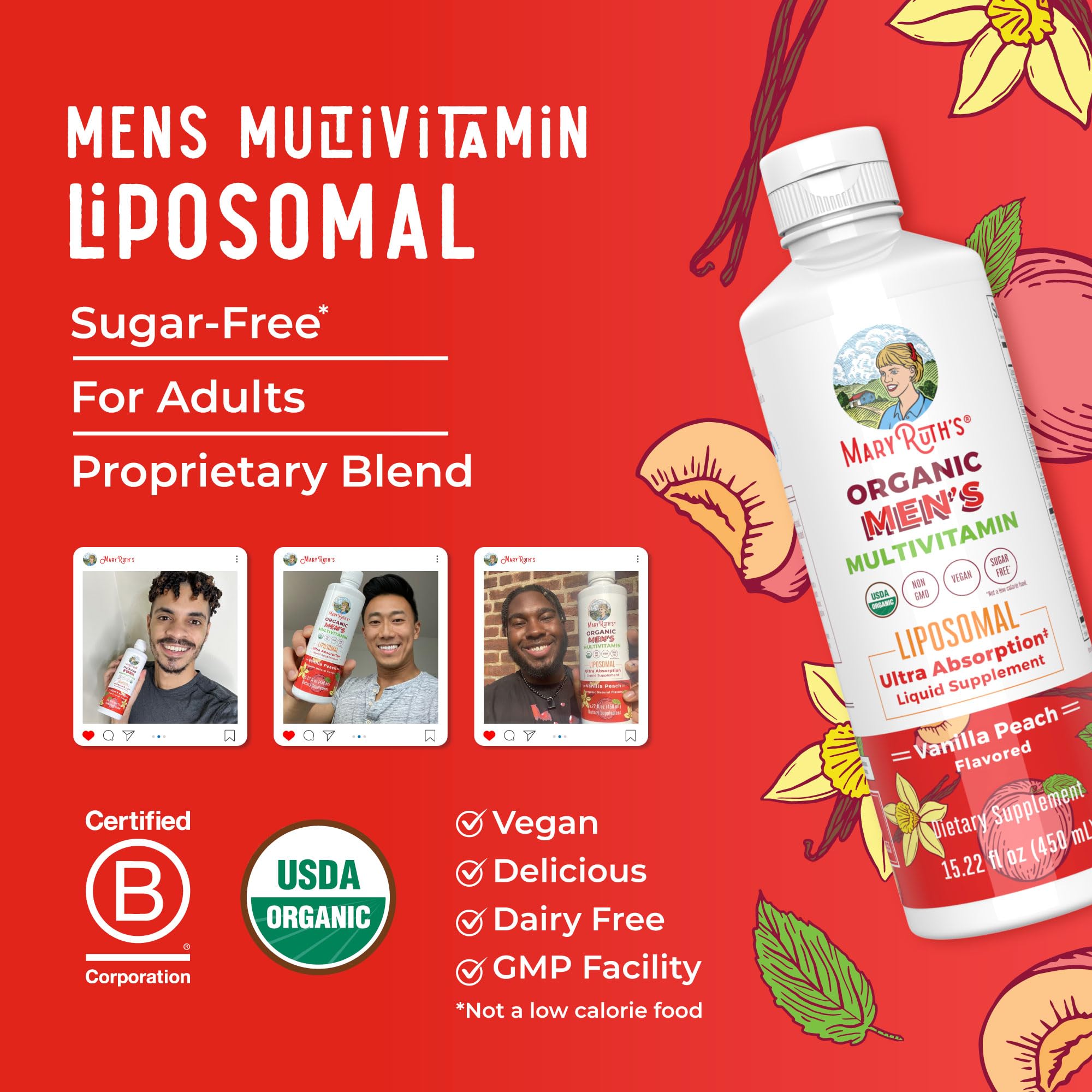 MaryRuth's Men Multivitamin daily routine setup promotes consistency.
