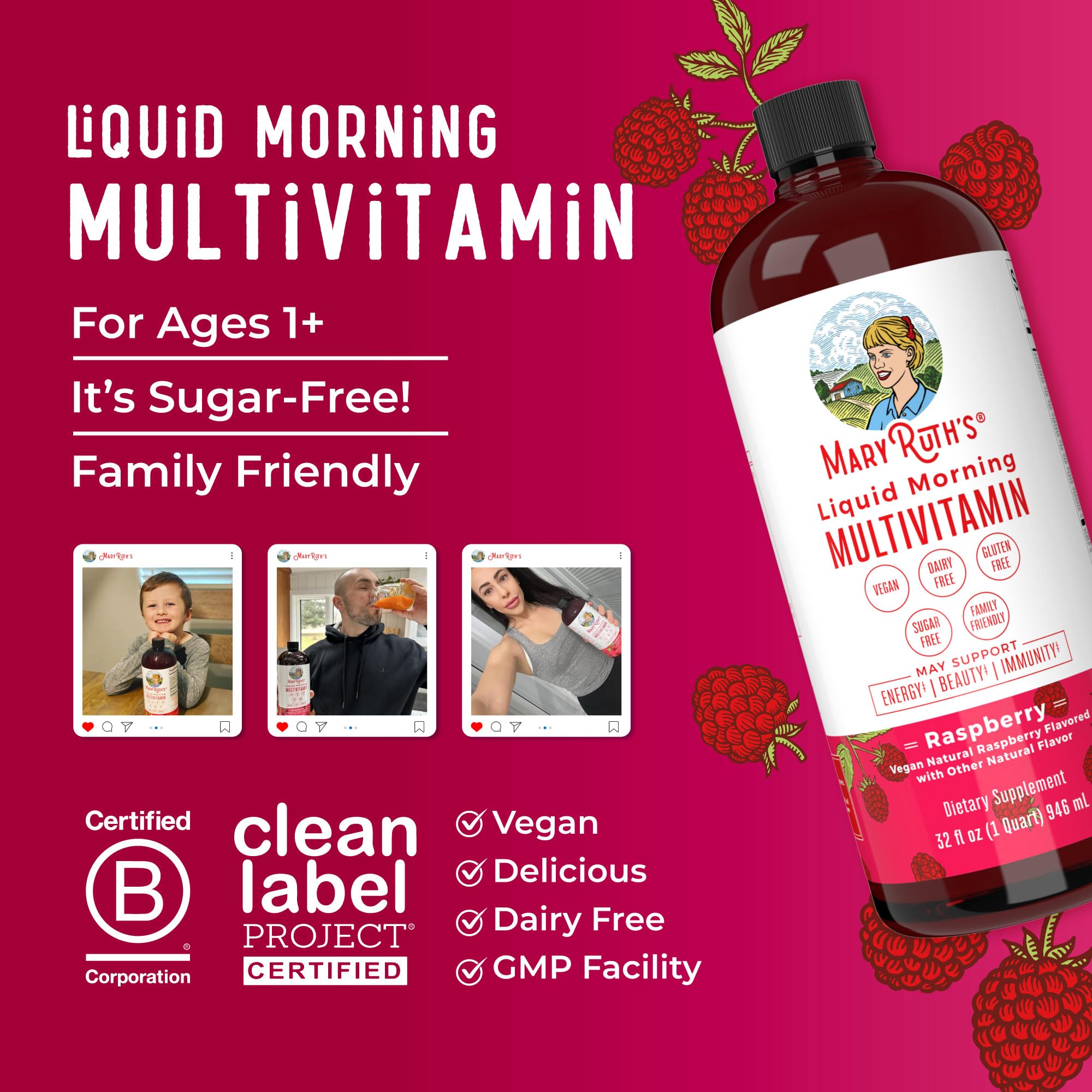 MaryRuth's Kid-friendly multivitamin for family nutrition