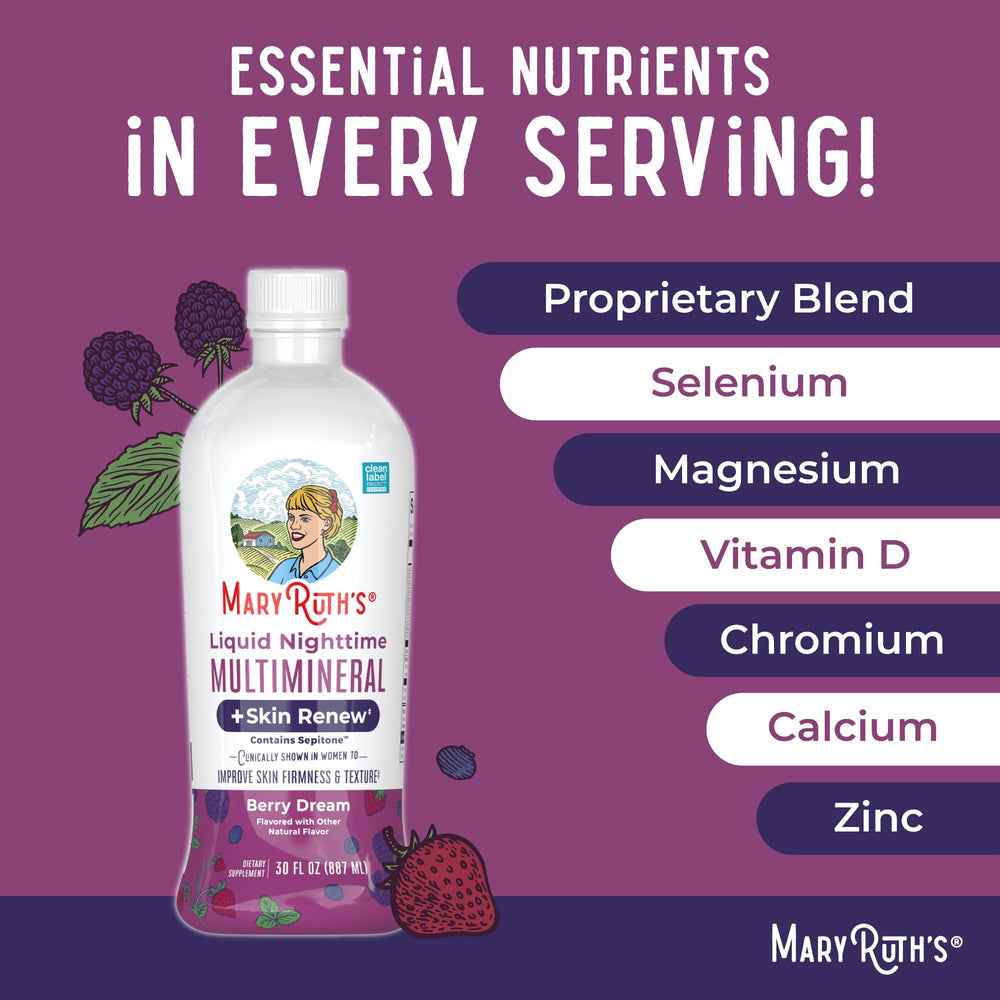 MaryRuth's night routine with glass ready for consumption.