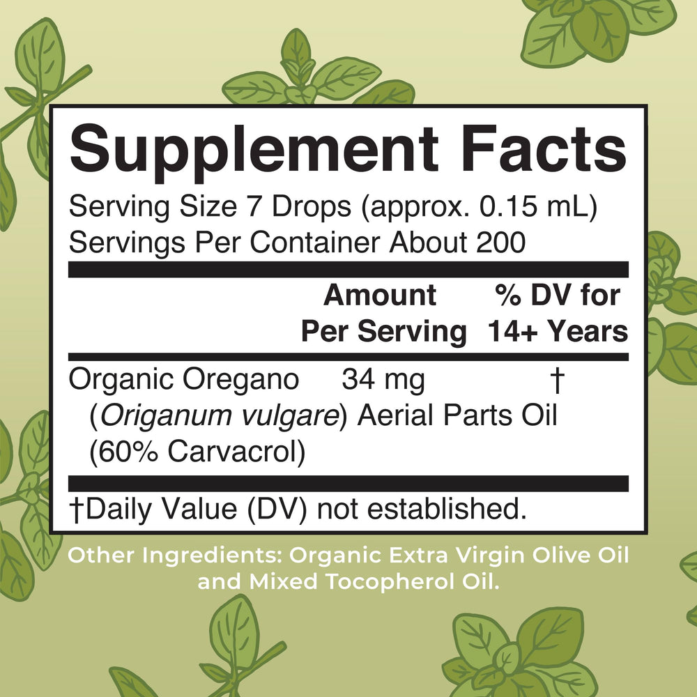 MaryRuth's Oregano Oil Drops dropper pouring into water for easy dilution