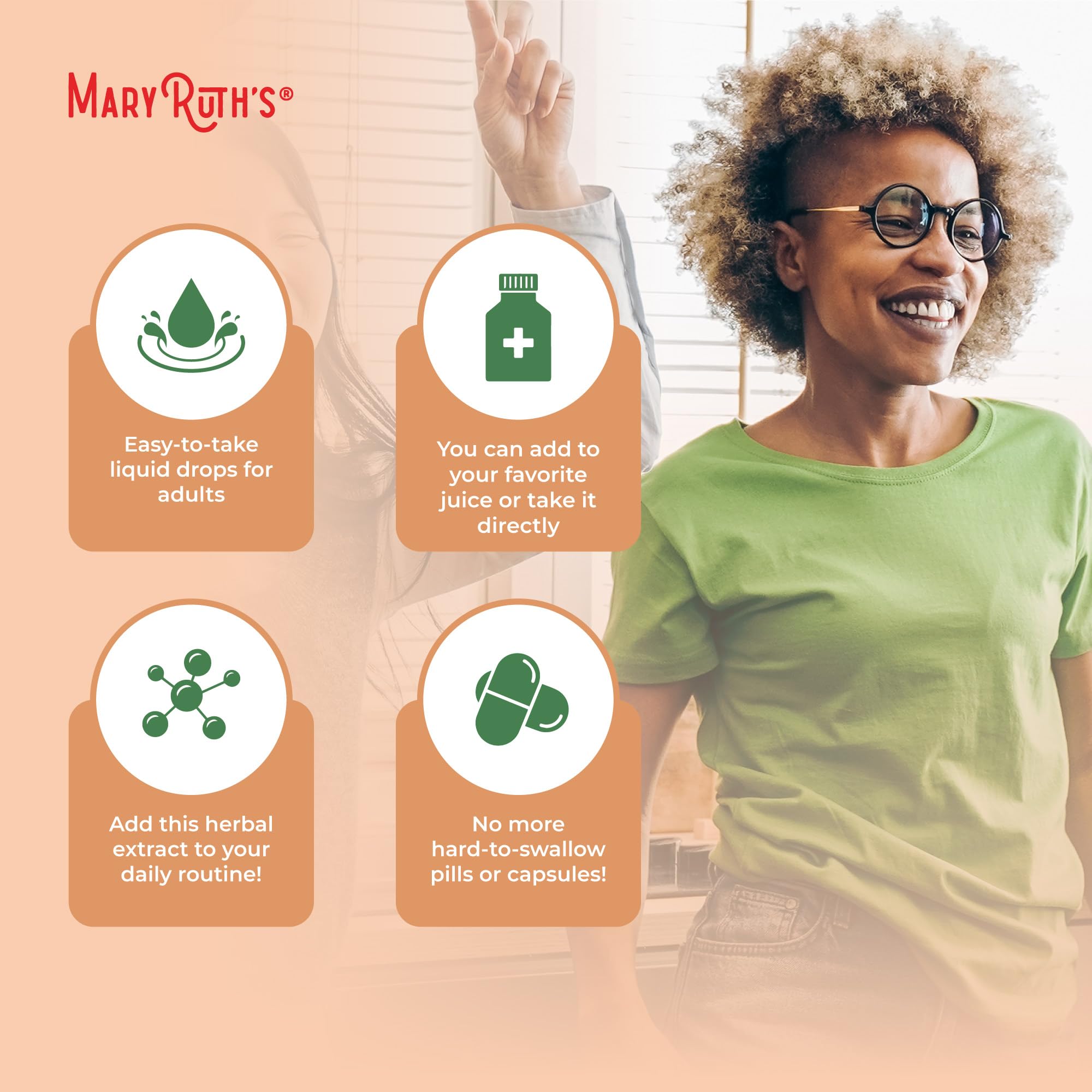 MaryRuth's Fenugreek travel-size bottle ready for on-the-go routines.