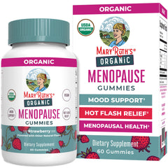 MaryRuth's Organic Menopause Gummies bottle for convenient daily mood support