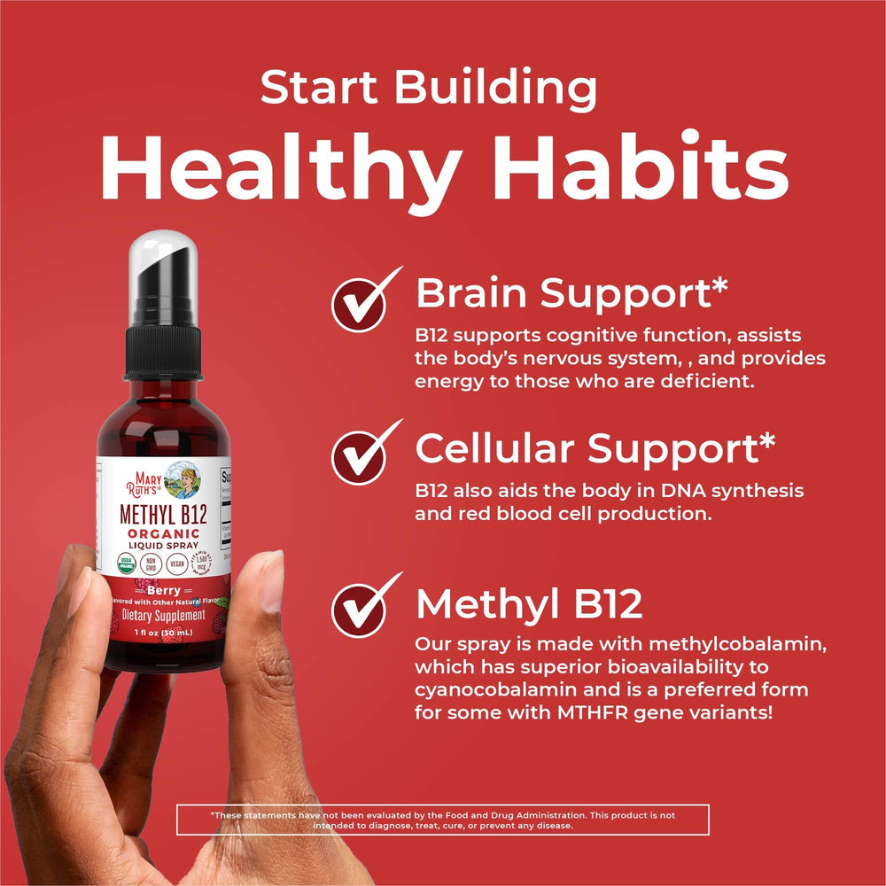 MaryRuth's label detail emphasizes organic, vegan, gluten-free features.