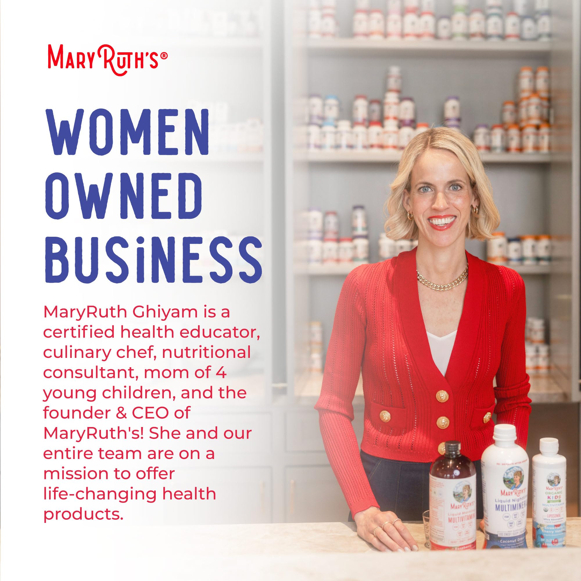 MaryRuth's Organic Vitamin D3 Gummies dairy-free and gluten-free features