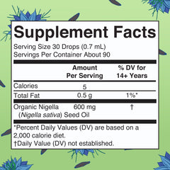 MARYRUTH'S Black Seed Oil drops pour for easy dosing.