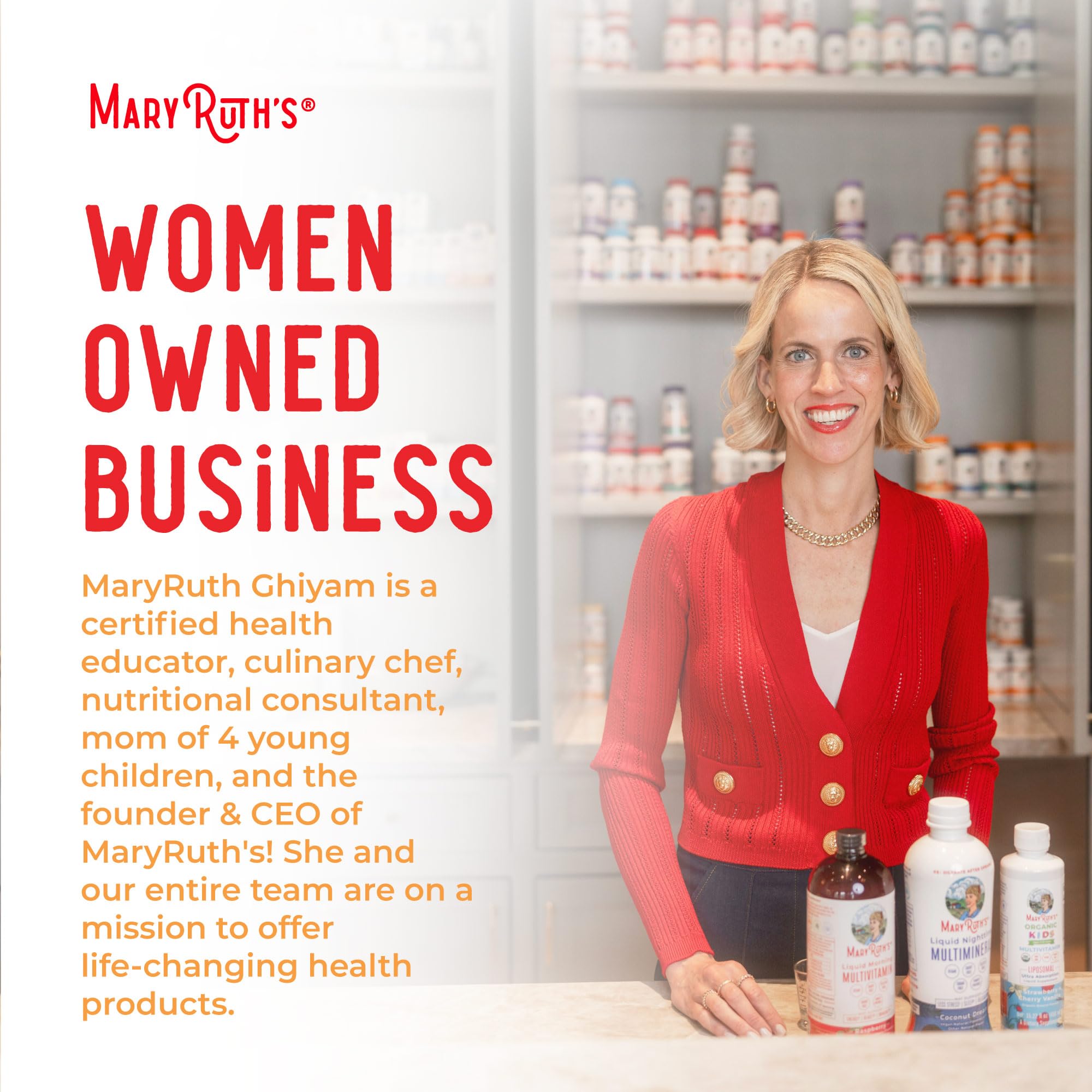 MaryRuth's dairy-free gluten-free soy-free labels for dietary needs