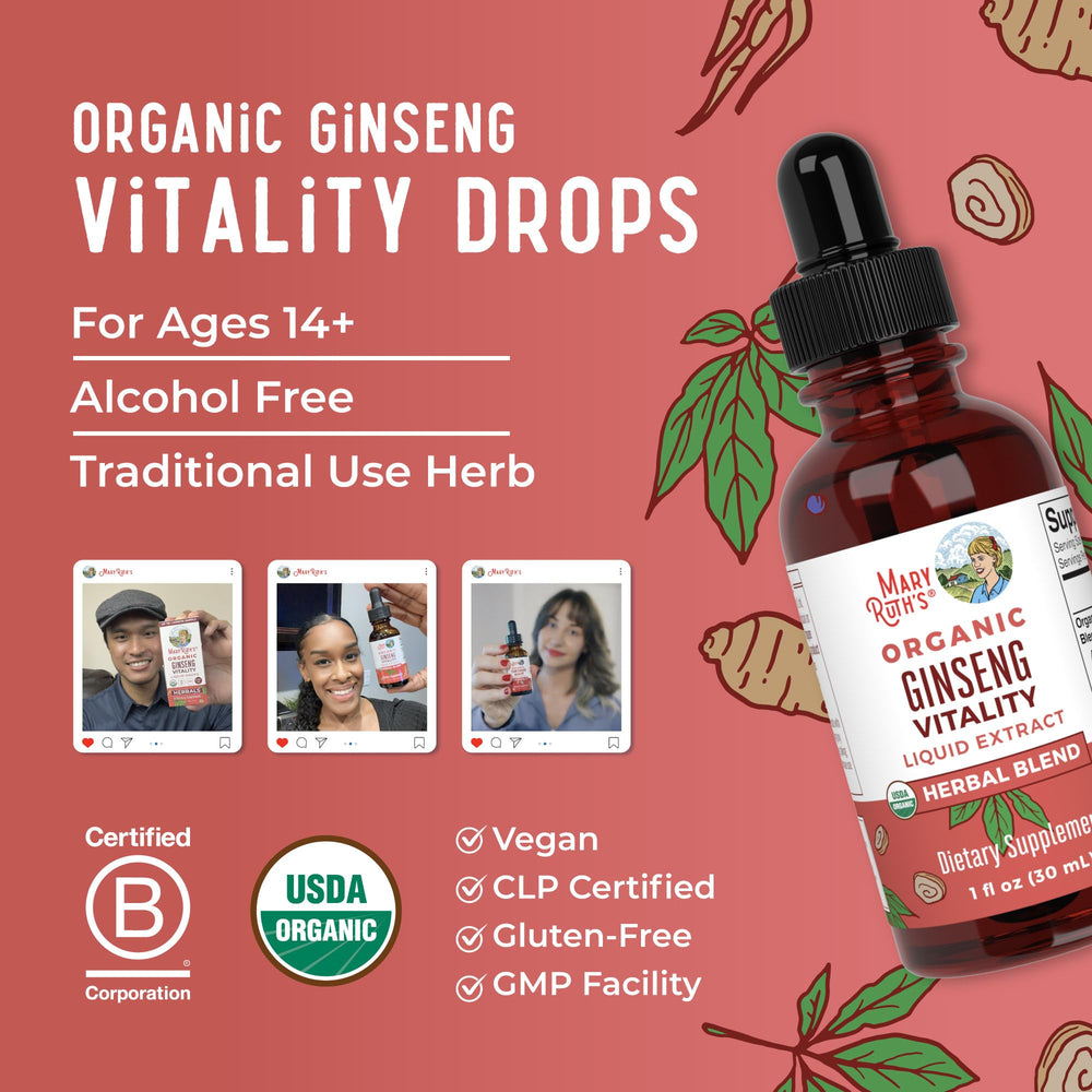 MARYRUTH'S Organics dropper cap enables easy daily dosing