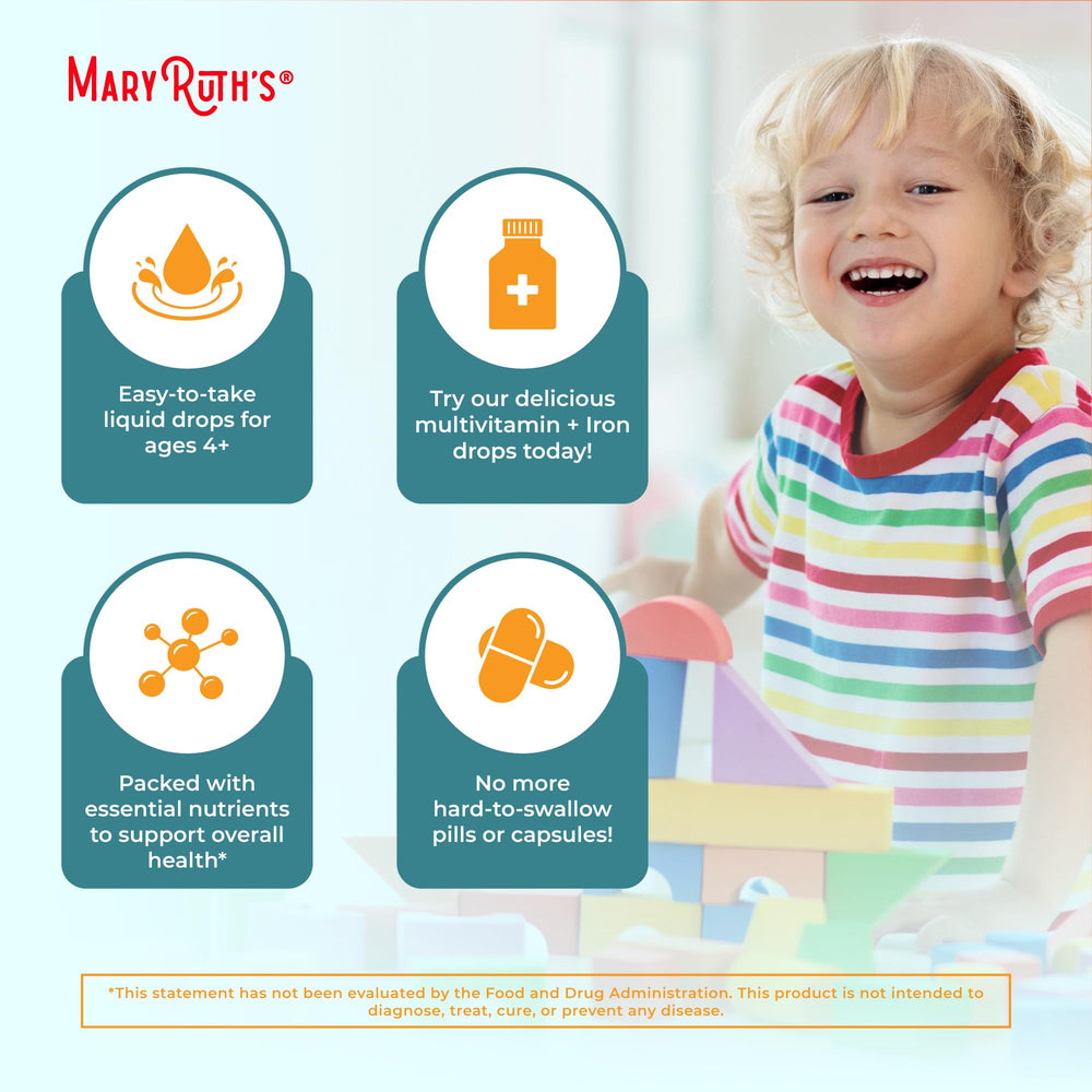 MaryRuth's Organics vitamin D3 supports bone development and calcium absorption.