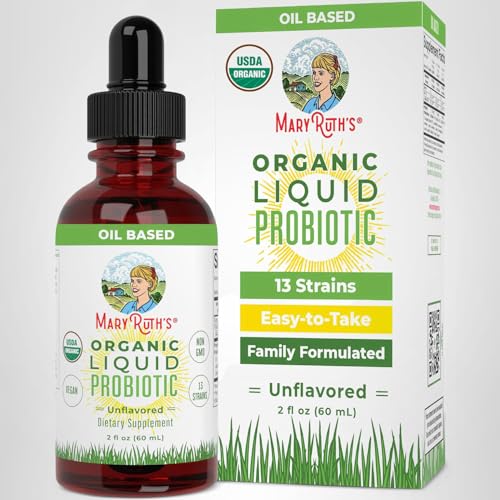 MaryRuth's Organics Liquid Probiotic pour into glass for a serving