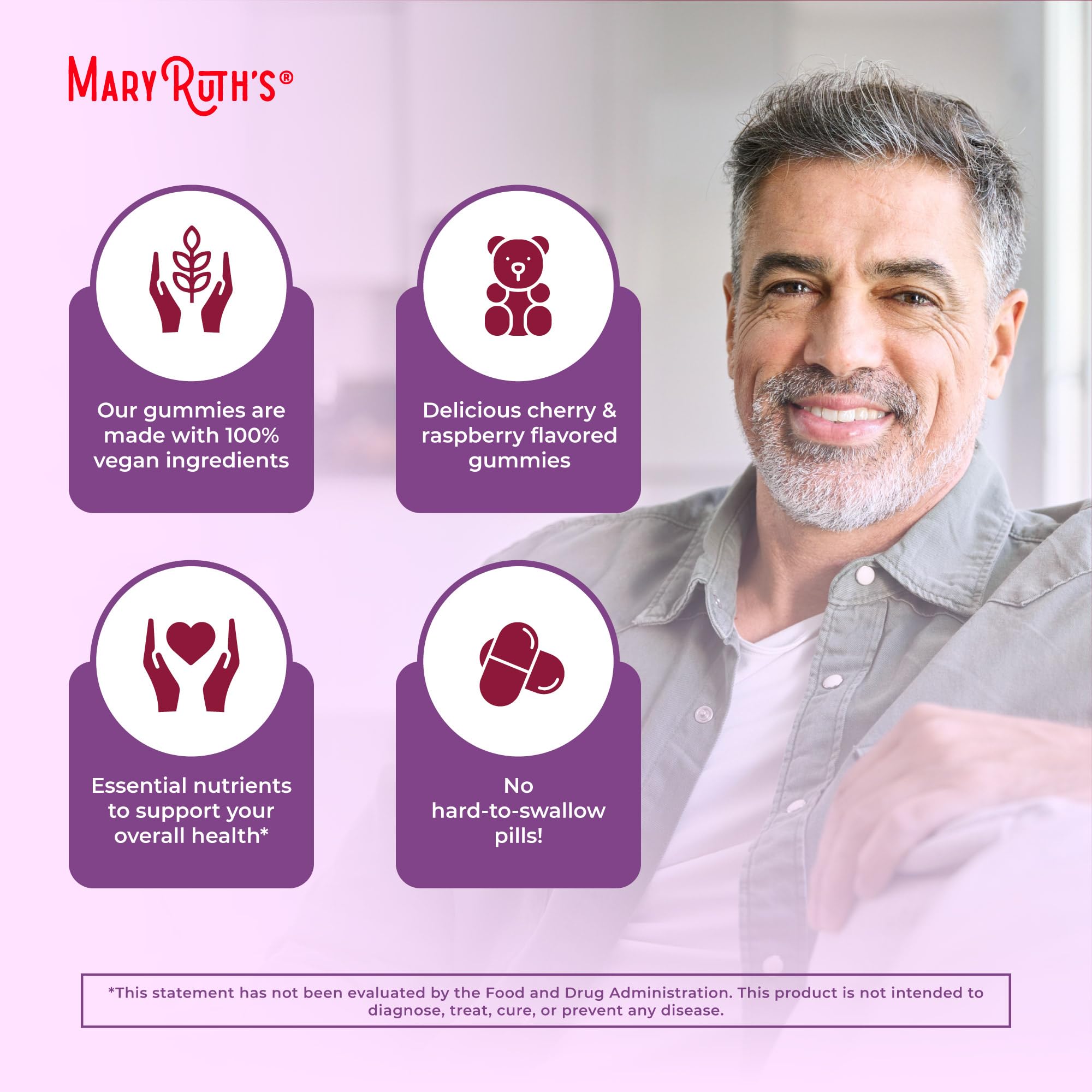 Plant-based, non-GMO ingredients in MaryRuth's gummies.