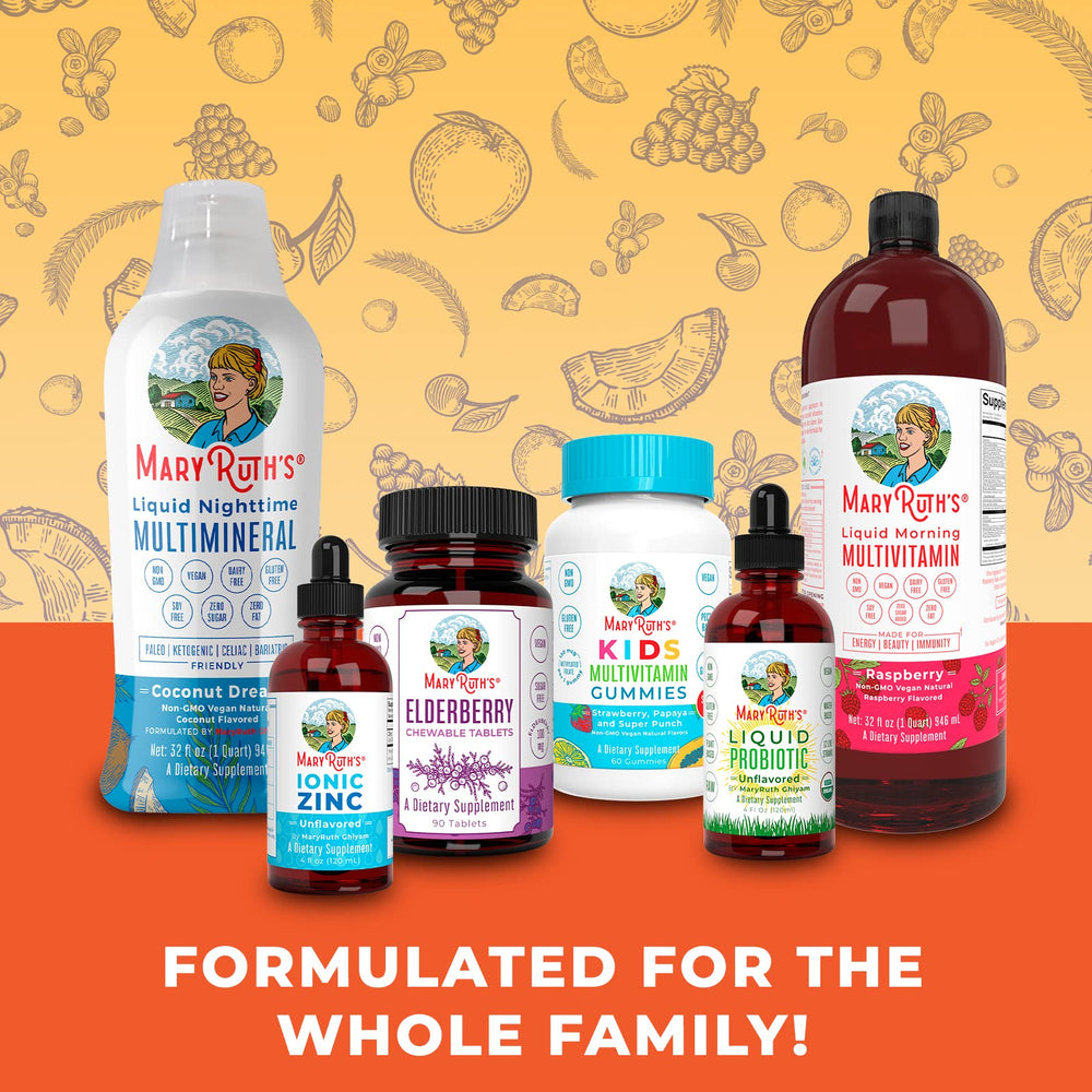 MaryRuth's Probiotic Turmeric capsules with spoon for easy serving.
