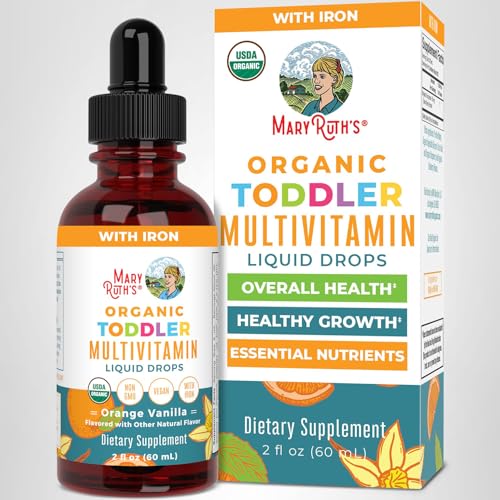 MaryRuth's Organics toddler multivitamin offers a sugar-free, flavorful option.