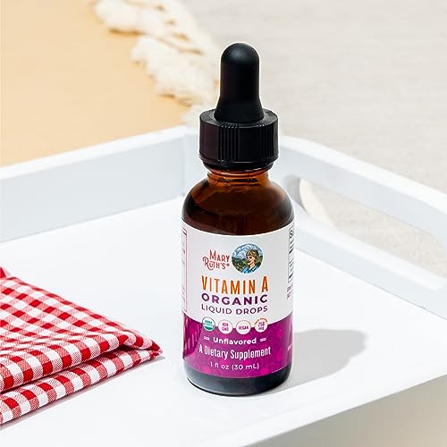 MaryRuth's Organics Vitamin A Drops sugar-free label