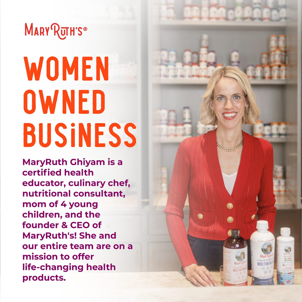 MaryRuth's Organics Vitamin A Drops vegan and non-GMO labeling