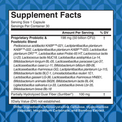 MARYRUTH'S Probiotics capsules arranged for easy daily dosing and digestive balance.
