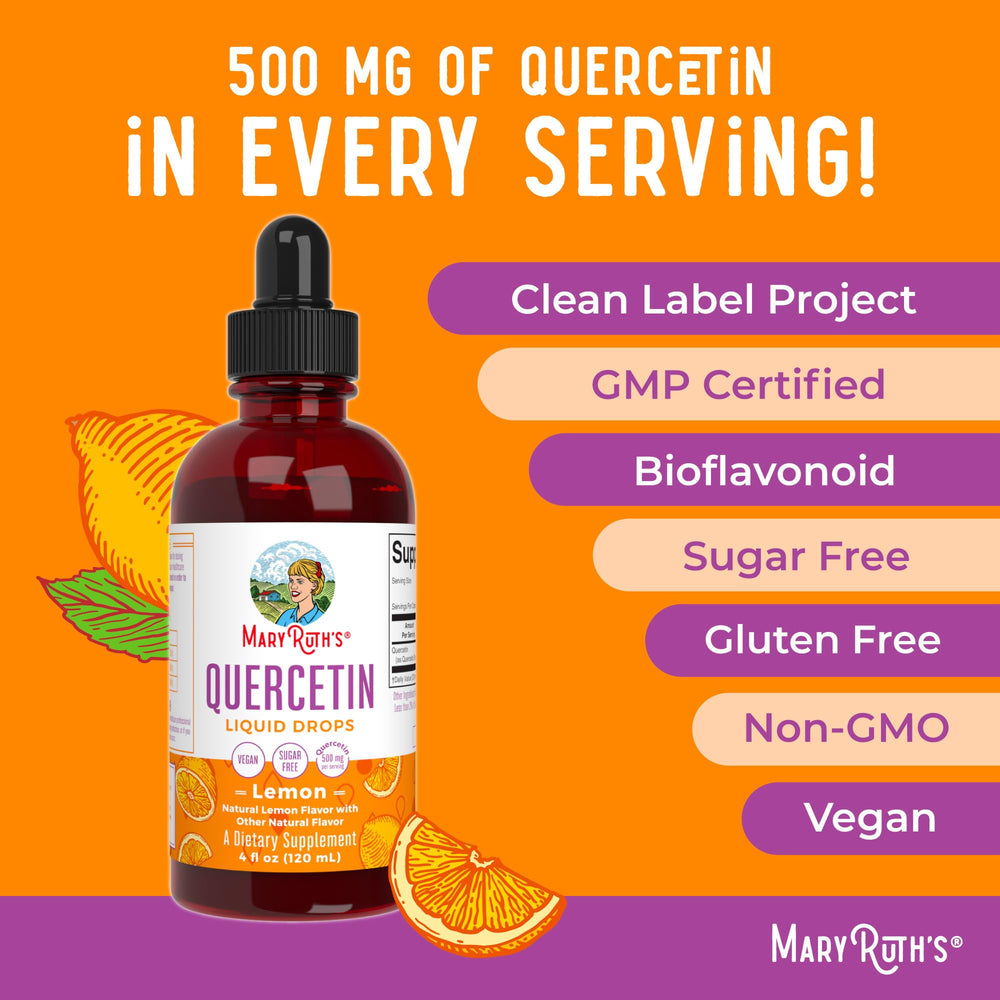 Adult using Quercetin Drops as part of daily routine.