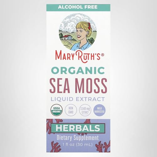 MARYRUTH'S Sea Moss Drops 1oz bottle ready for everyday use