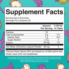 MaryRuth's Sea Moss Gummies 50mg serving closeup highlights daily moss intake