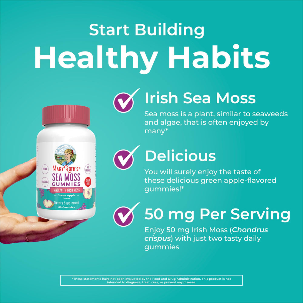 MaryRuth's Sea Moss Gummies kid-friendly formula for ages 4 and up