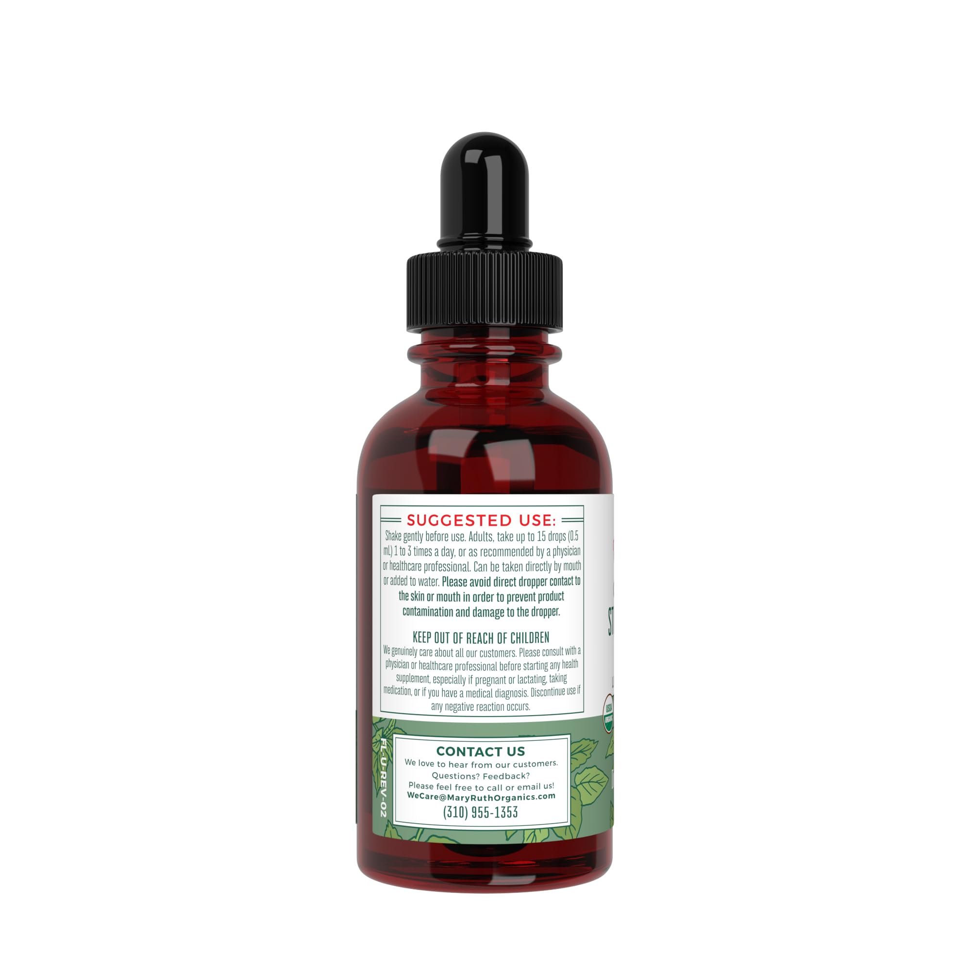 Dropper-ready nettle extract bottle for precise dosing