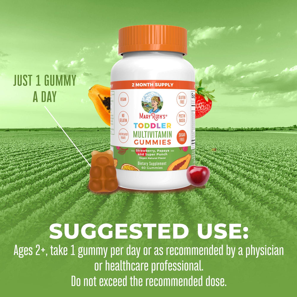 MARYRUTH'S toddler multivitamin gummies close-up — soft, easy-to-chew texture.