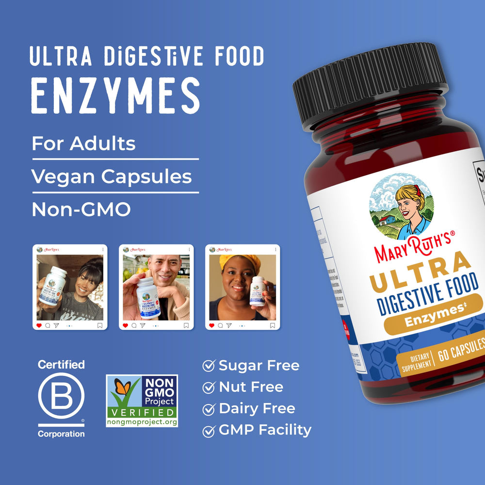 Dairy-free icon with vegan enzyme blend label