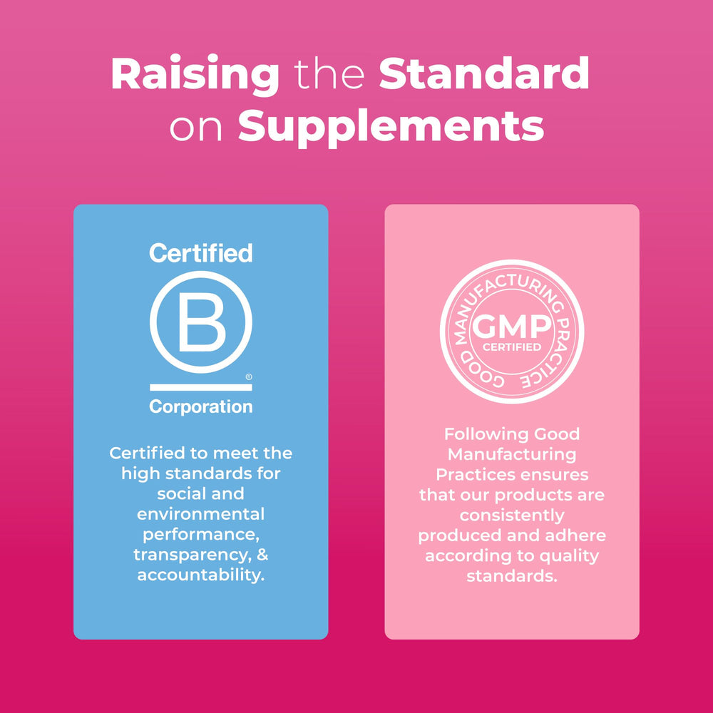 MaryRuth's 40+ bottle label detail emphasizes vegan, non-GMO and clean ingredients.