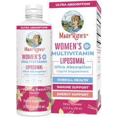 MaryRuth's women's 40+ liposomal multivitamin bottle for daily wellness and energy support.
