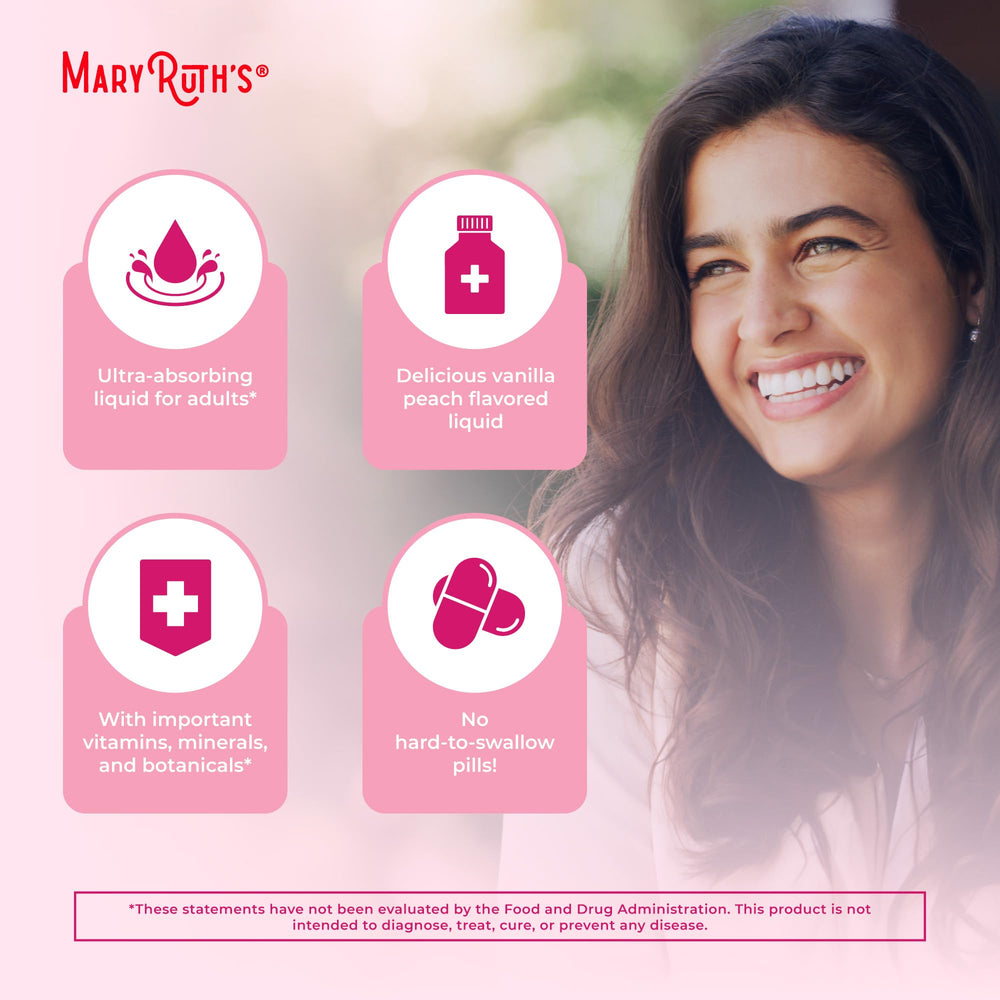 MaryRuth's daily-dose bottle highlights simple convenient nutrition