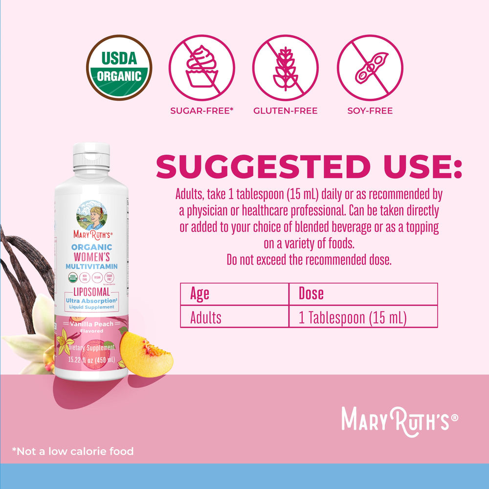 MaryRuth's ingredients label emphasizing vegan non-GMO composition