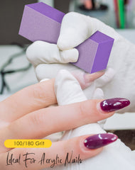 Purple Maryton buffer block with packaging and color emphasis