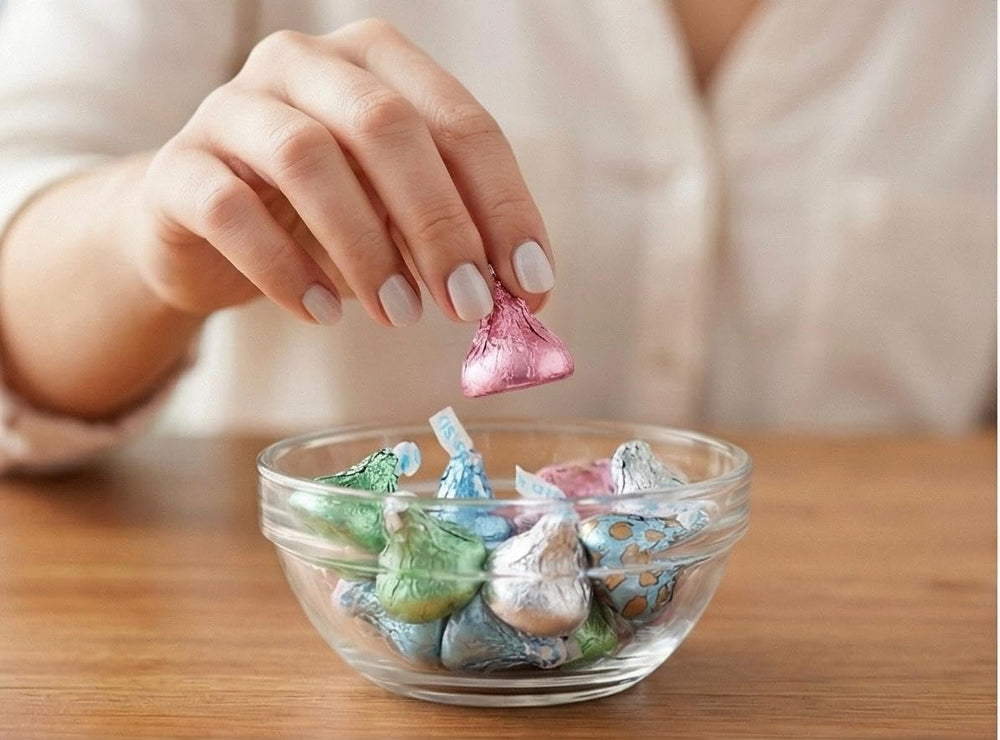MASHBOX Hershey's Kisses Easter candy for office celebrations and classroom treats.