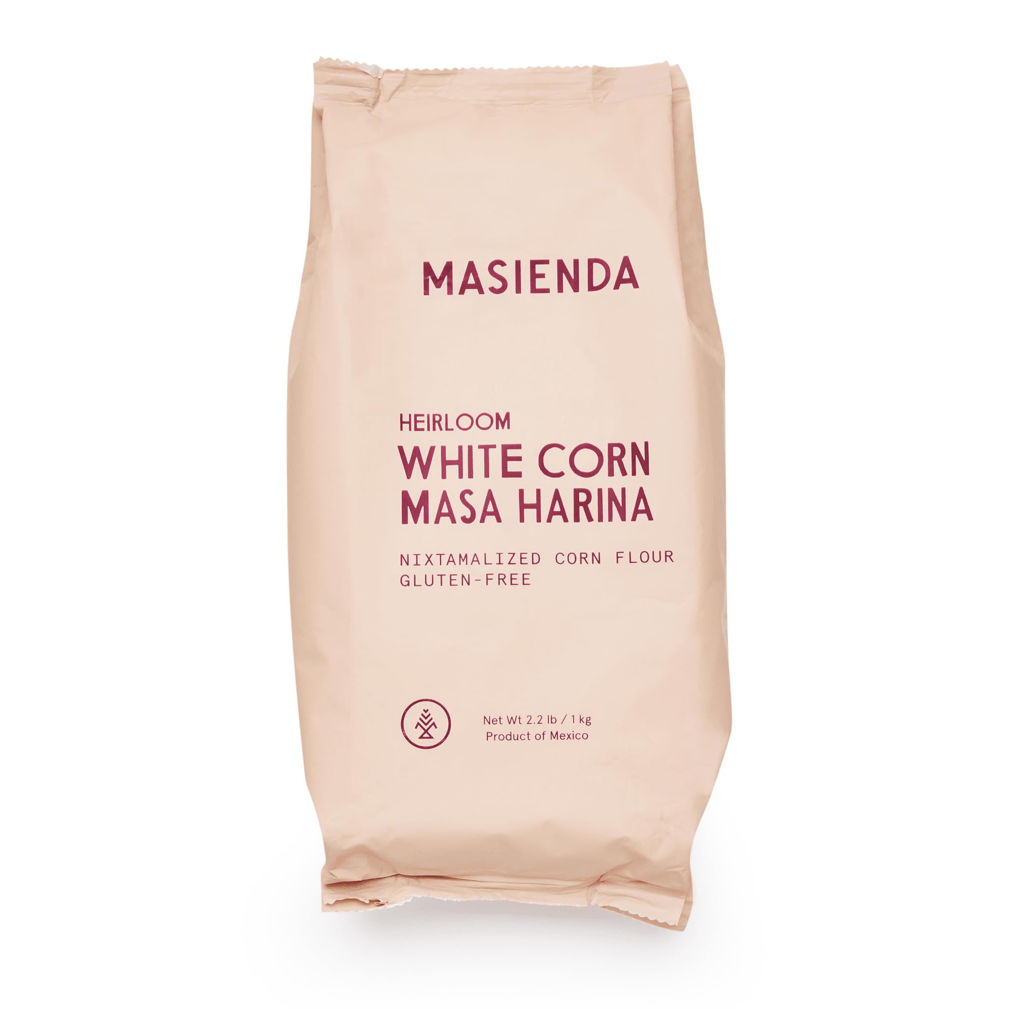 Masienda heirloom white corn masa harina bag for authentic gluten-free tortillas.