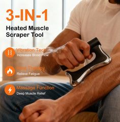 MASIKETEC Heated Muscle Scraper Tool side grip for comfortable handling.
