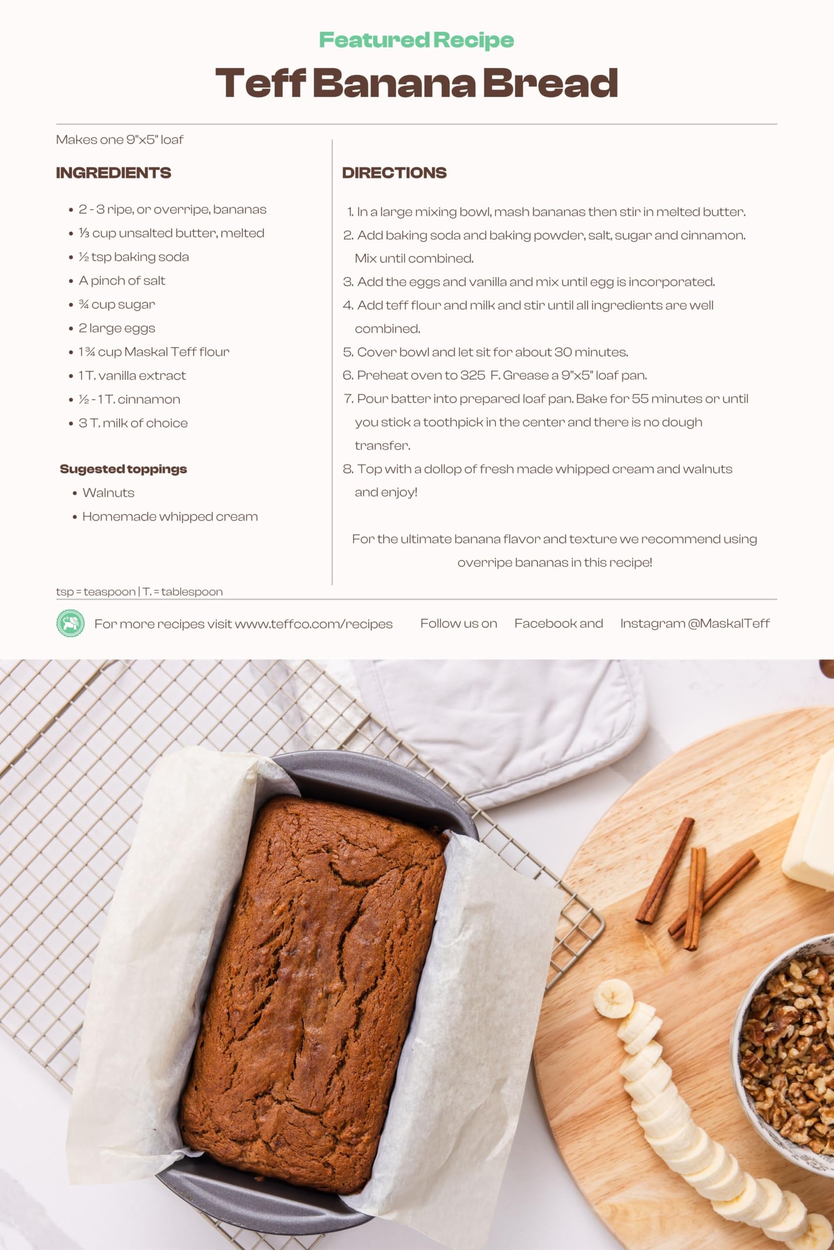 Maskal Teff flour in a measuring cup ready-to-use for recipes