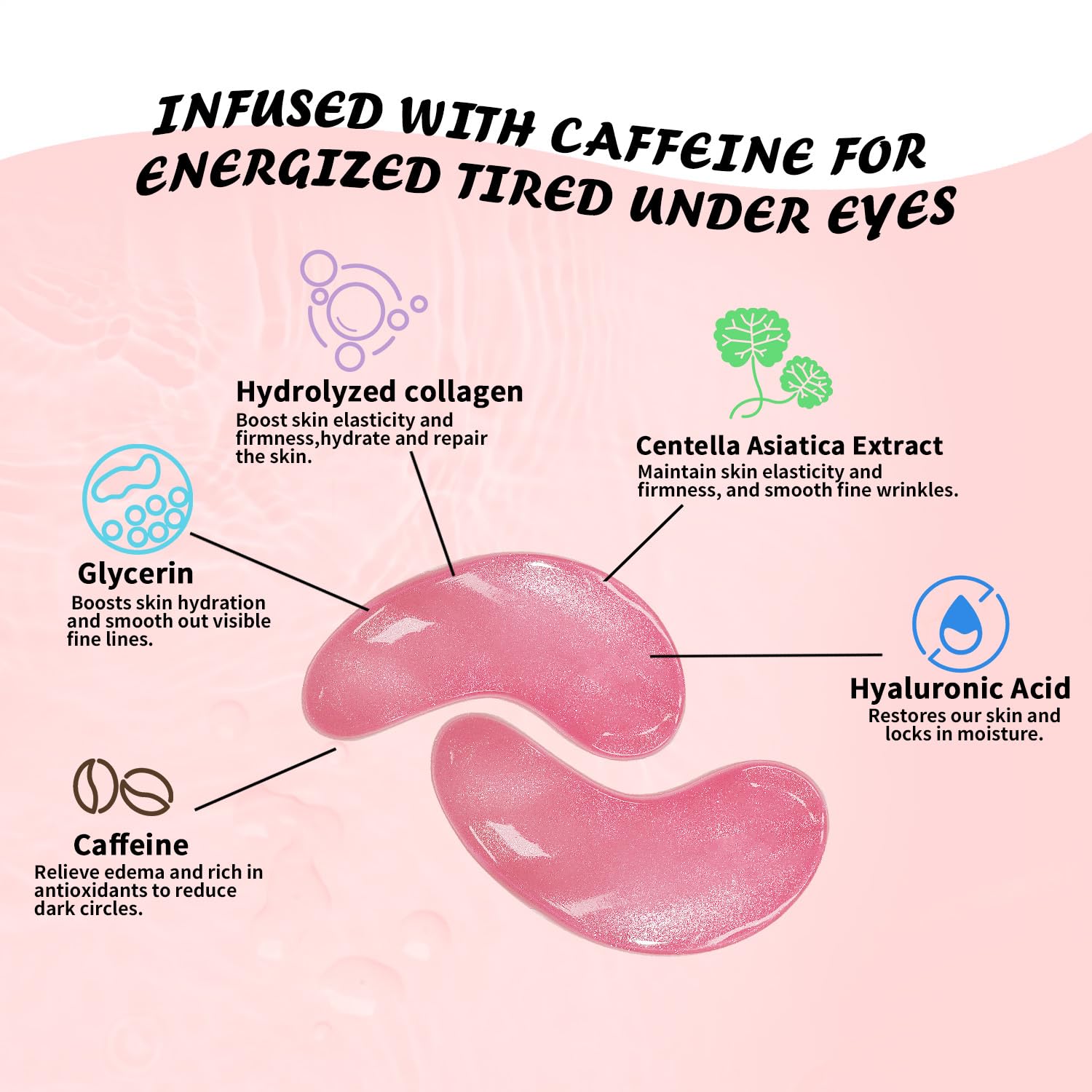 Maskiss hyaluronic acid eye patches with vegan formula for gentle repair.