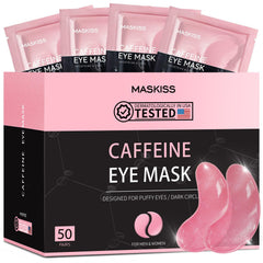 Maskiss under eye patches jelly texture for hydration and brighter under-eye look.