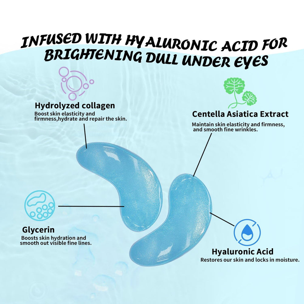 Applying Maskiss patches under the eyes for a smoother look