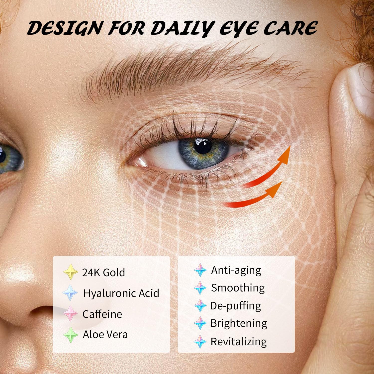 Maskiss four-color range eye masks offer targeted care for different aesthetic needs.