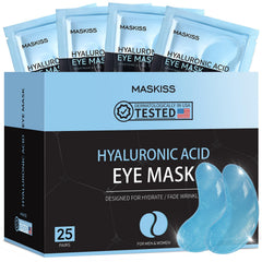 Maskiss Under Eye Patches packaging shows travel-friendly freshness for on-the-go use.