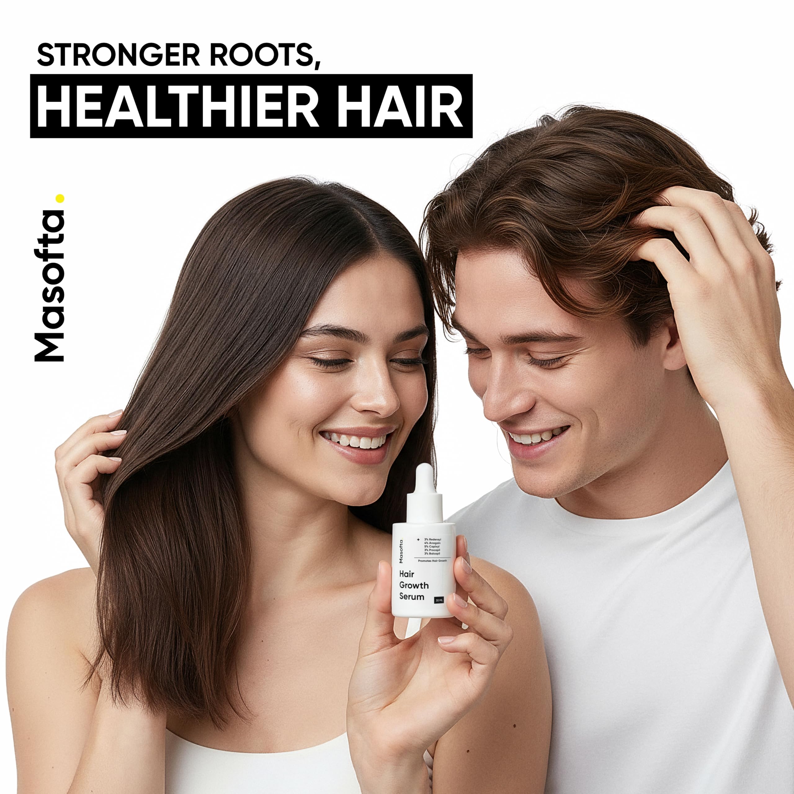 Rosemary and Biotin ingredients highlight Masofta scalp nourishment.