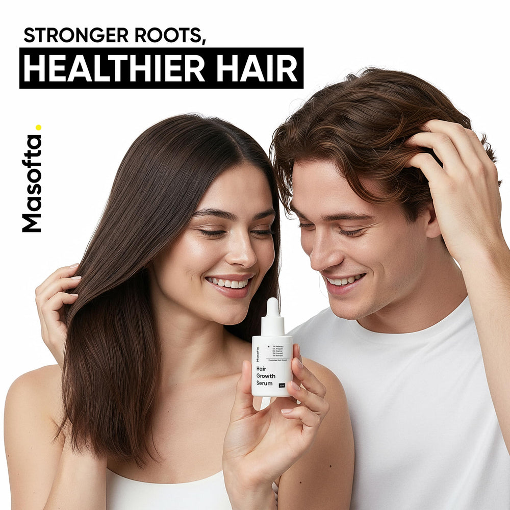 Rosemary and Biotin ingredients highlight Masofta scalp nourishment.