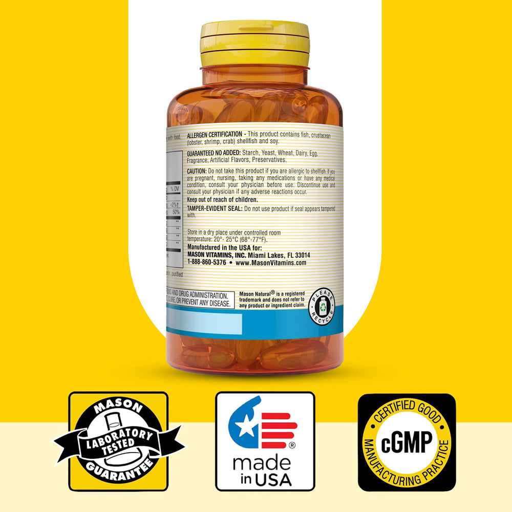 MASON NATURAL hand-holding bottle communicates convenient daily use.