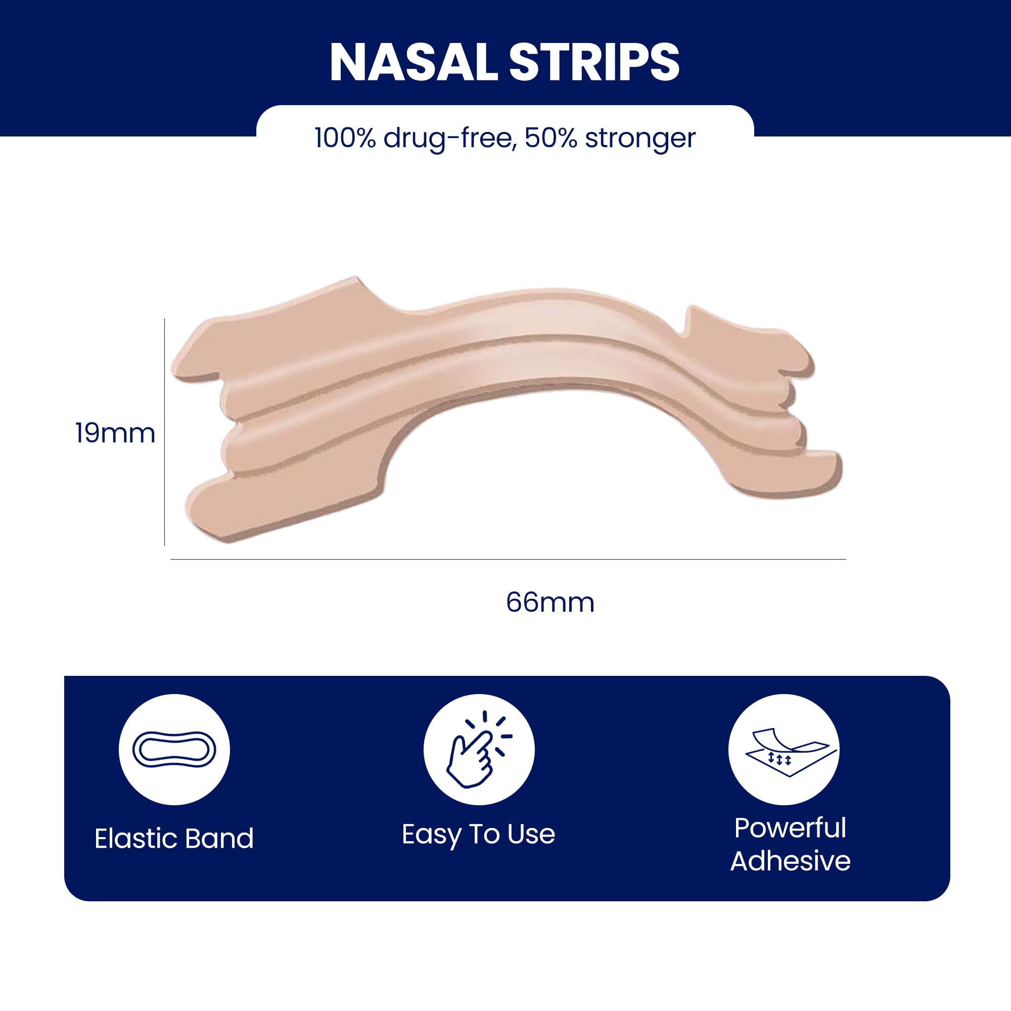 Massner congestion-relief nasal strip improves airflow during rest