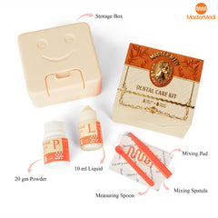 MasterMedi measuring spoon and mixing pad ready for precise mixing